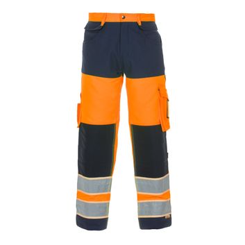 Hydrowear Idstein Hi-Vis Gid Two Tone Trousers Orange / Navy