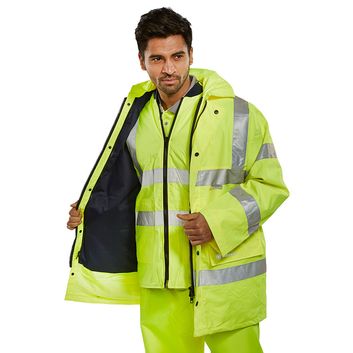 Beeswift 4 In 1 Hi-Vis Jacket And Bodywarmer Saturn Yellow alternative