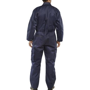 Beeswift Quilted Boilersuit Navy Blue alternative