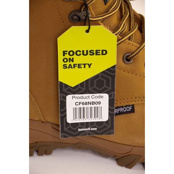 Beeswift Waterproof Side Zip Safety Boot Nubuck alternative