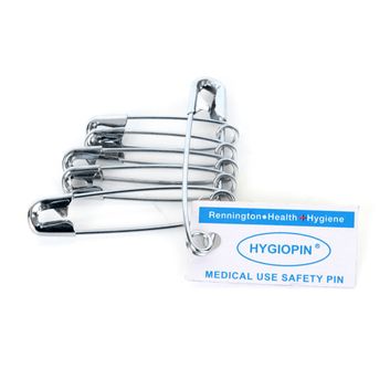 Hygiopin Safety Pins Chrome (6 Pack)