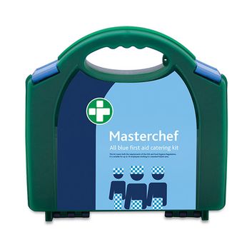 Masterchef 10 Person All Blue Catering First Aid Kit In Aura Box Green
