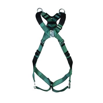 MSA Standard V-Form Back/Chest/Shoulder D-Ring Bayonet Harness Green