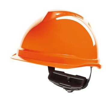 MSA V-Gard 520 Peakless Safety Helmet Orange