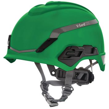MSA V-Gard H1 Non Vented Safety Helmet Green