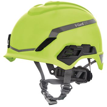 MSA V-Gard H1 Non Vented Safety Helmet Lime Green