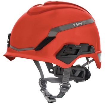 MSA V-Gard H1 Non Vented Safety Helmet Red