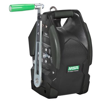 MSA Workman Winch 15M Galvanised Cable Black