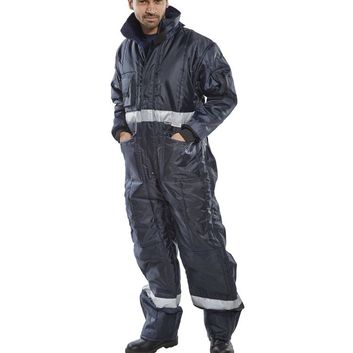 Beeswift Coldstar Freezer Coverall Navy Blue