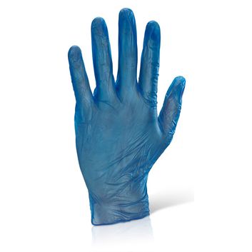 Beeswift Vinyl Disposable Examination Gloves Blue (1000 Pack)
