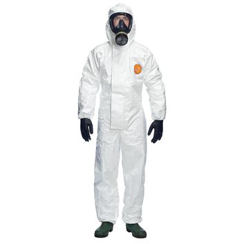 DuPont Tychem® 4000S Chz5 Hooded Disposable Coverall White