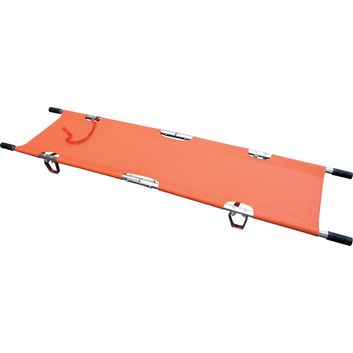 Click Medical Lightweight Two Fold Stretcher Orange