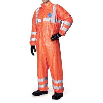 DuPont Tyvek® 500 Hi-Vis Disposable Coverall Orange
