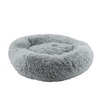 Ancol Sleepy Paws Super Plush Donut Bed Grey alternative