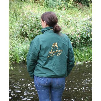 Mackey Blouson Jacket with Logo Green Child alternative