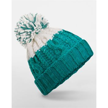 Beechfield Apres Beanie Emerald/Soft White