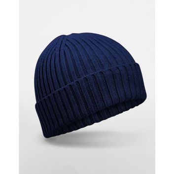 Beechfield Organic Cotton Kids Beanie Oxford Navy