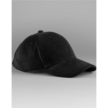 Beechfield EarthAware® Organic Cord Baseball Cap Black
