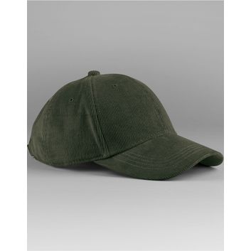 Beechfield EarthAware® Organic Cord Baseball Cap Forest Night
