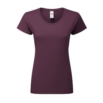 Fruit Of The Loom Ladies' Iconic 195 Ring Spun Premium T Dark Plum