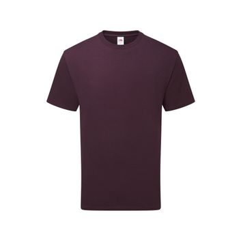 Fruit Of The Loom Pure Cotton T Dark Plum