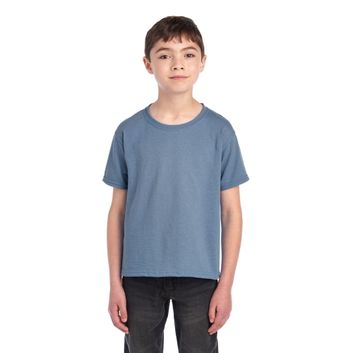 Jerzees Eco Youth Premium Organic T Mineral Blue