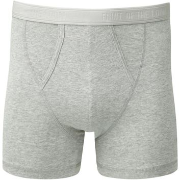 Fruit Of The Loom Underwear Classic Boxer 2 Pack - Light Grey Marl