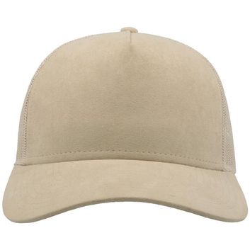 Atlantis Rapper Suede 5 Panel Trucker Cap