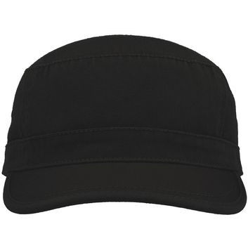 Atlantis Urban Military Cap Chino Cotton - Black