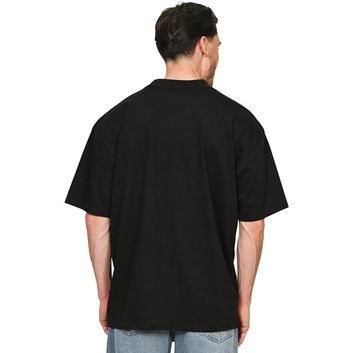 Casual Classics Ringspun Combed 180 Oversize Extended Neck Tall T-Shirt - Black alternative
