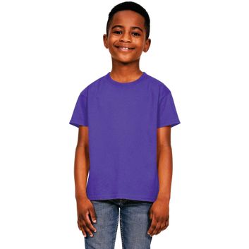 Casual Classics Ringspun Youth Classic T-Shirt 150 - Purple