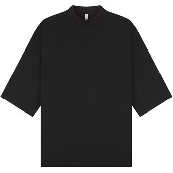 Casual Classics Ringspun Combed 240 Oversize Extended Neck Interlock T-Shirt - Black alternative