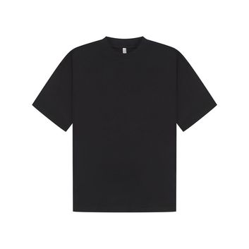 Casual Classics Ringspun Combed 240 Oversize Extended Neck Interlock Tall T-Shirt - Black alternative