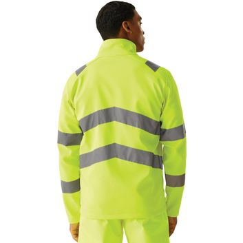 Regatta Professional Pro Contract Hi Vis Ablaze 2 Layer Softshell - Yellow alternative