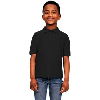 Casual Classics Classic Polycotton Pique Polo 190gm Kids - Black alternative