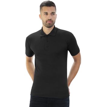 Casual Classics Classic Polycotton Pique Polo 190gm Mens - Black
