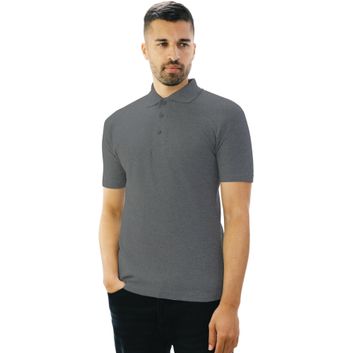 Casual Classics Classic Polycotton Pique Polo 190gm Mens - Dk Heather alternative