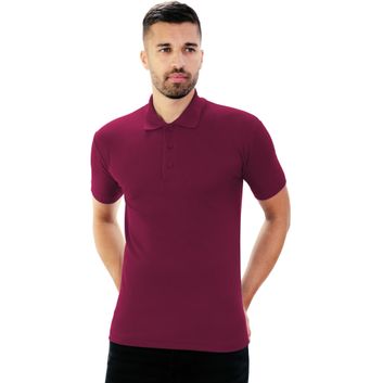Casual Classics Classic Polycotton Pique Polo 190gm Mens - Maroon alternative