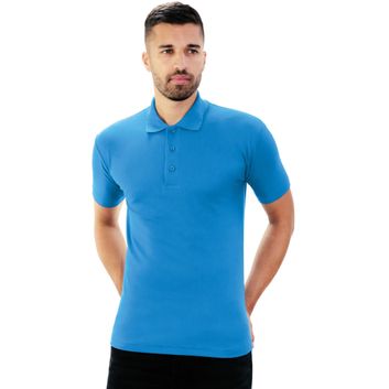 Casual Classics Classic Polycotton Pique Polo 190gm Mens - Sapphire