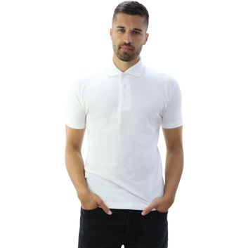 Casual Classics Classic Polycotton Pique Polo 190gm Mens - White