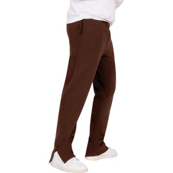 Casual Classics Ringspun Blended Core 280 Split Hem Jogpant Regular - Chocolate