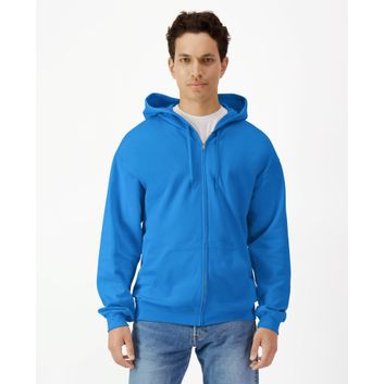 Gildan Softstyle Midweight Fleece F/Z Hood Sweatshirt Adult - Royal Blue alternative