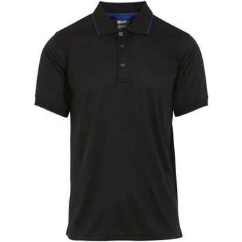 Regatta Professional Navigate Recycled Short Sleeve Polo - Black/New Royal alternative