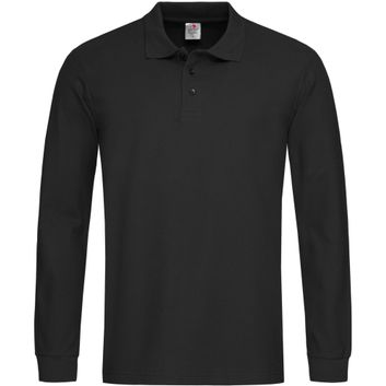 Stedman Classic Polo Long Sleeve 170 Mens - Black Opal