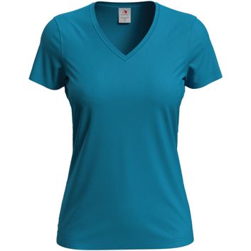 Stedman Classic T-Shirt V Neck 155 Ladies - Ocean Blue