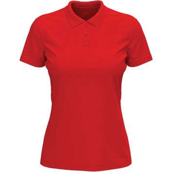 Stedman Lux Cotton Polo 180 Ladies - Scarlet Red