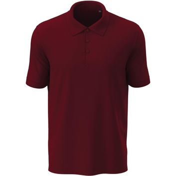 Stedman Lux Polo 180 Mens - Bordeaux
