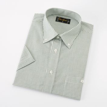 Shirtmaster Westland Poly Cotton Short Sleeved Shirt Green