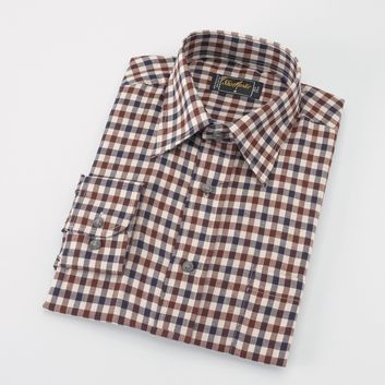 Shirtmaster Bentley Poly Cotton Long Sleeved Shirt Wine
