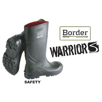 Border Warrior S PU Safety S5 Wellington Boot Green (Steel Toe Cap + Midsole) alternative